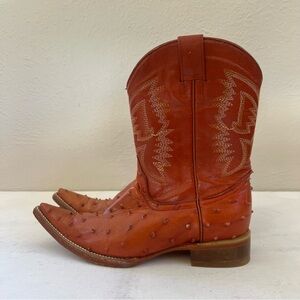 JAR boots orangish brown pointed toe western boot